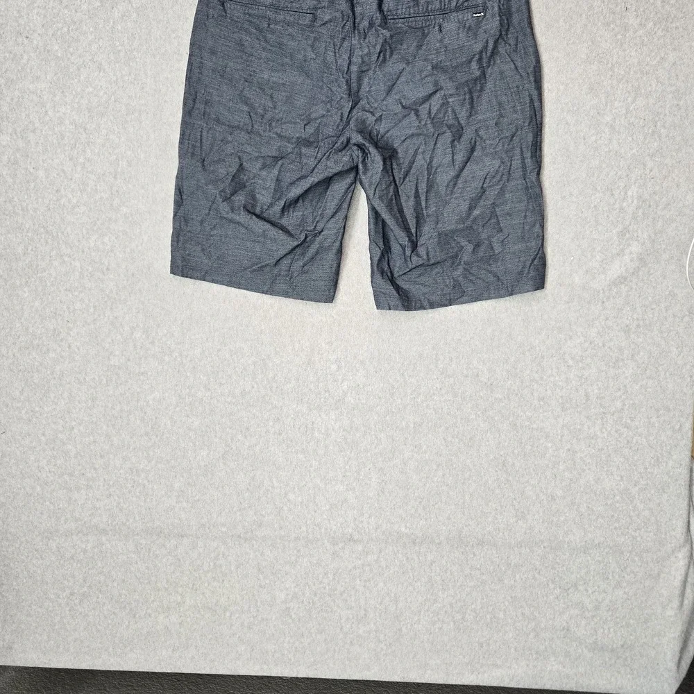 Hurley Men Shorts 33 Blue Chino Casual 10